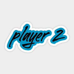 Player 2 Gamers Design Sticker